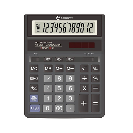 Калькулятор  Lamark DDT512-BK(444), бухгалтерский, 12 разрядов
